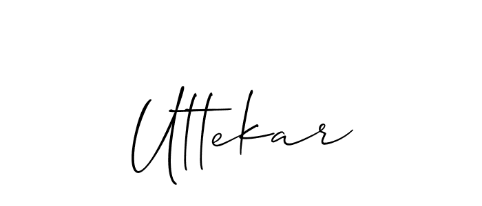 How to Draw Uttekar signature style? Allison_Script is a latest design signature styles for name Uttekar. Uttekar signature style 2 images and pictures png
