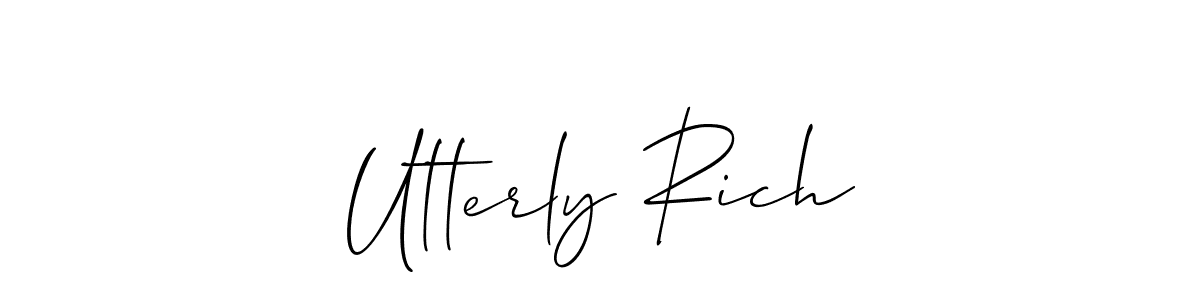 Here are the top 10 professional signature styles for the name Utterly Rich. These are the best autograph styles you can use for your name. Utterly Rich signature style 2 images and pictures png