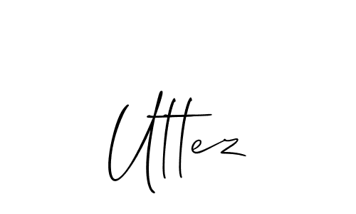 How to make Uttez name signature. Use Allison_Script style for creating short signs online. This is the latest handwritten sign. Uttez signature style 2 images and pictures png