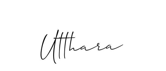 How to make Utthara name signature. Use Allison_Script style for creating short signs online. This is the latest handwritten sign. Utthara signature style 2 images and pictures png