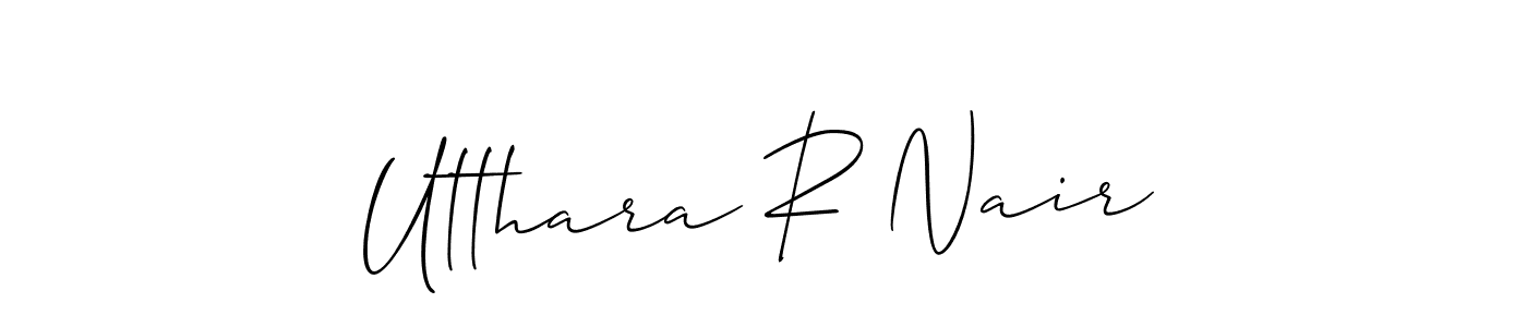 Here are the top 10 professional signature styles for the name Utthara R Nair. These are the best autograph styles you can use for your name. Utthara R Nair signature style 2 images and pictures png