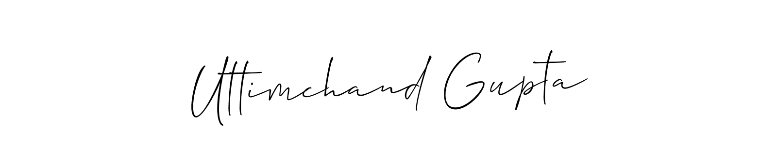 Make a short Uttimchand Gupta signature style. Manage your documents anywhere anytime using Allison_Script. Create and add eSignatures, submit forms, share and send files easily. Uttimchand Gupta signature style 2 images and pictures png