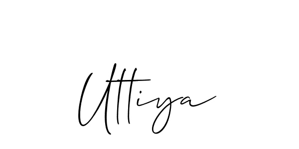 Best and Professional Signature Style for Uttiya. Allison_Script Best Signature Style Collection. Uttiya signature style 2 images and pictures png