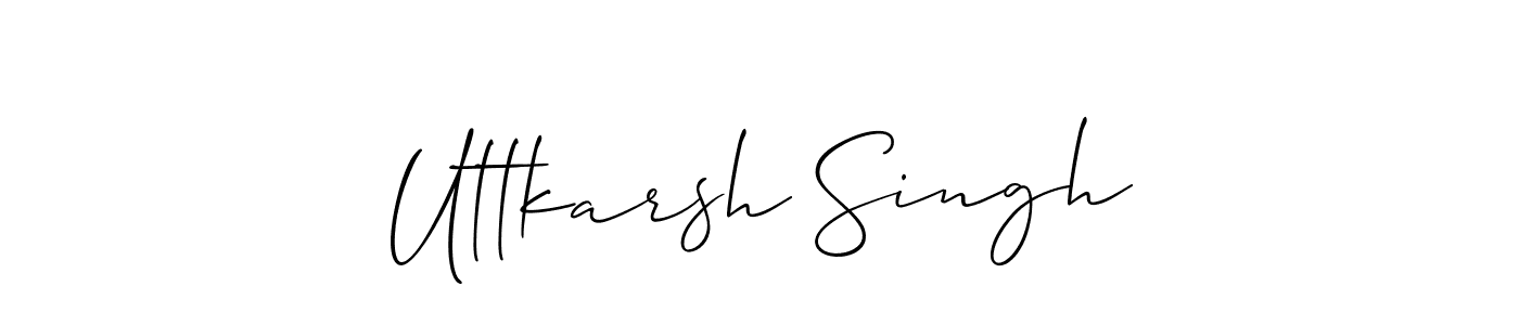 Similarly Allison_Script is the best handwritten signature design. Signature creator online .You can use it as an online autograph creator for name Uttkarsh Singh. Uttkarsh Singh signature style 2 images and pictures png