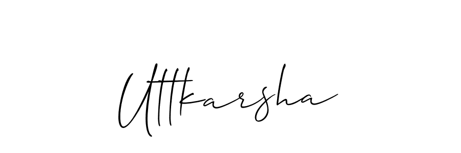Design your own signature with our free online signature maker. With this signature software, you can create a handwritten (Allison_Script) signature for name Uttkarsha. Uttkarsha signature style 2 images and pictures png