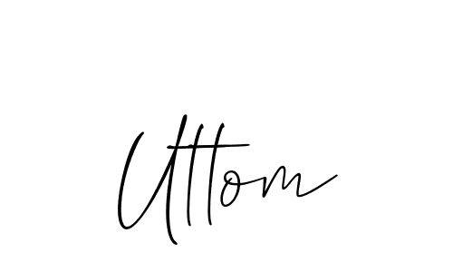 It looks lik you need a new signature style for name Uttom. Design unique handwritten (Allison_Script) signature with our free signature maker in just a few clicks. Uttom signature style 2 images and pictures png