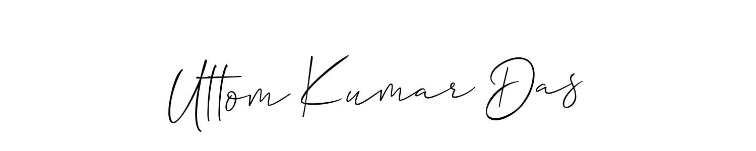 Design your own signature with our free online signature maker. With this signature software, you can create a handwritten (Allison_Script) signature for name Uttom Kumar Das. Uttom Kumar Das signature style 2 images and pictures png