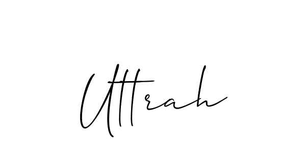 Uttrah stylish signature style. Best Handwritten Sign (Allison_Script) for my name. Handwritten Signature Collection Ideas for my name Uttrah. Uttrah signature style 2 images and pictures png