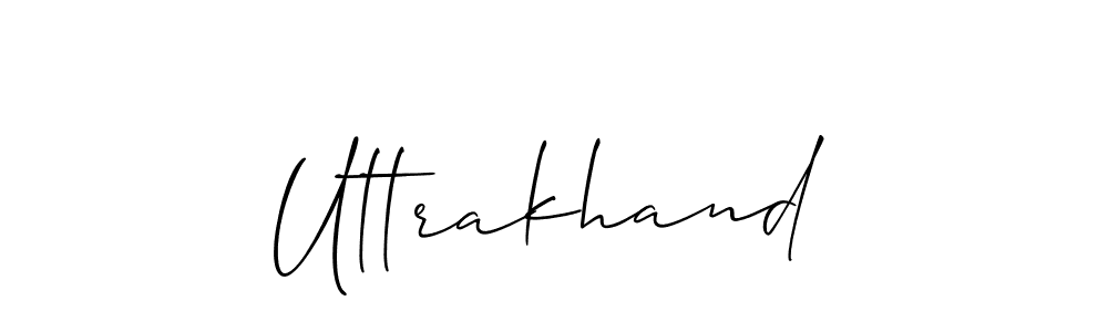 Also we have Uttrakhand name is the best signature style. Create professional handwritten signature collection using Allison_Script autograph style. Uttrakhand signature style 2 images and pictures png