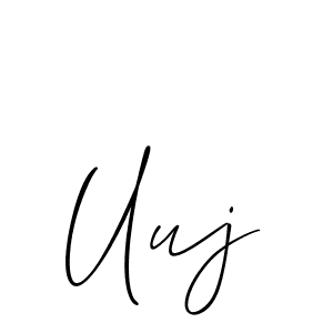 Also we have Uuj name is the best signature style. Create professional handwritten signature collection using Allison_Script autograph style. Uuj signature style 2 images and pictures png