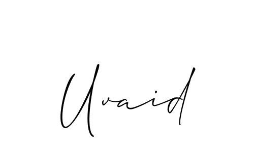 Also we have Uvaid name is the best signature style. Create professional handwritten signature collection using Allison_Script autograph style. Uvaid signature style 2 images and pictures png