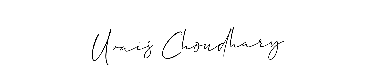 Best and Professional Signature Style for Uvais Choudhary. Allison_Script Best Signature Style Collection. Uvais Choudhary signature style 2 images and pictures png