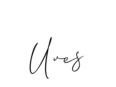 Similarly Allison_Script is the best handwritten signature design. Signature creator online .You can use it as an online autograph creator for name Uves. Uves signature style 2 images and pictures png