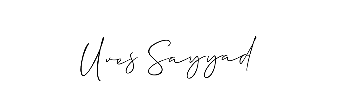 Once you've used our free online signature maker to create your best signature Allison_Script style, it's time to enjoy all of the benefits that Uves Sayyad name signing documents. Uves Sayyad signature style 2 images and pictures png