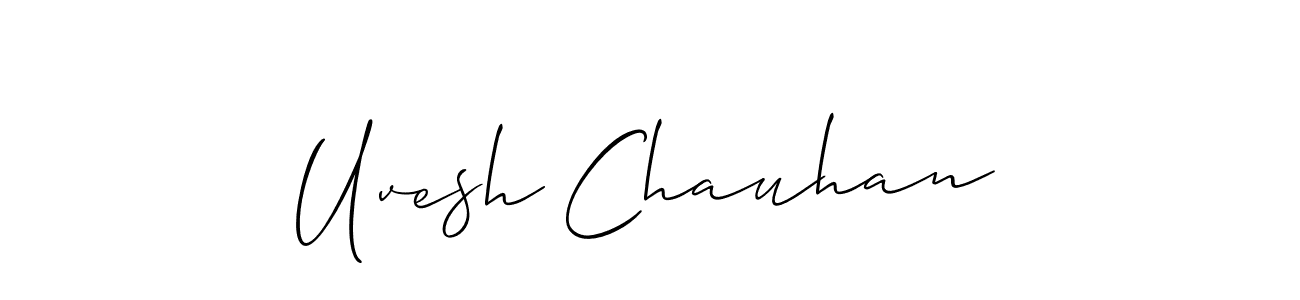 Make a beautiful signature design for name Uvesh Chauhan. Use this online signature maker to create a handwritten signature for free. Uvesh Chauhan signature style 2 images and pictures png