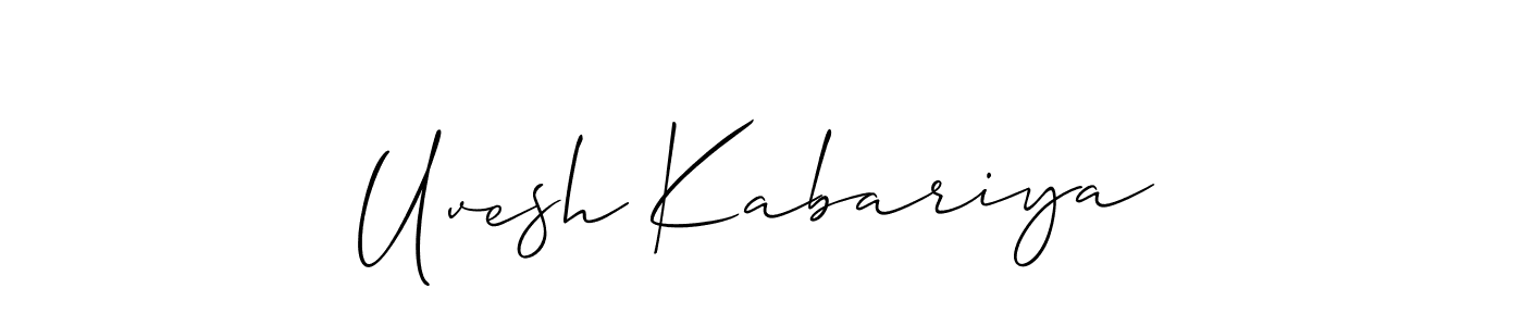 See photos of Uvesh Kabariya official signature by Spectra . Check more albums & portfolios. Read reviews & check more about Allison_Script font. Uvesh Kabariya signature style 2 images and pictures png