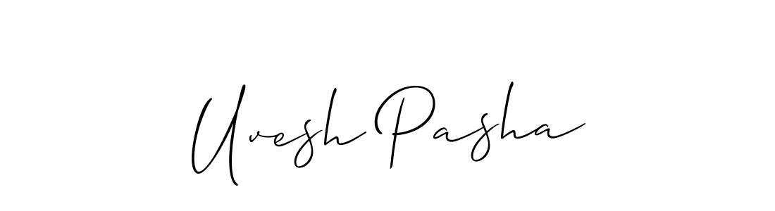 Best and Professional Signature Style for Uvesh Pasha. Allison_Script Best Signature Style Collection. Uvesh Pasha signature style 2 images and pictures png