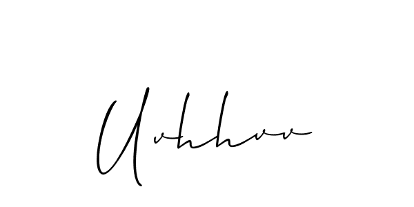 Also You can easily find your signature by using the search form. We will create Uvhhvv name handwritten signature images for you free of cost using Allison_Script sign style. Uvhhvv signature style 2 images and pictures png