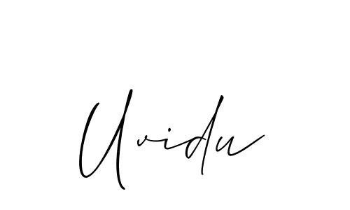 Check out images of Autograph of Uvidu name. Actor Uvidu Signature Style. Allison_Script is a professional sign style online. Uvidu signature style 2 images and pictures png