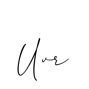 Also You can easily find your signature by using the search form. We will create Uvr name handwritten signature images for you free of cost using Allison_Script sign style. Uvr signature style 2 images and pictures png