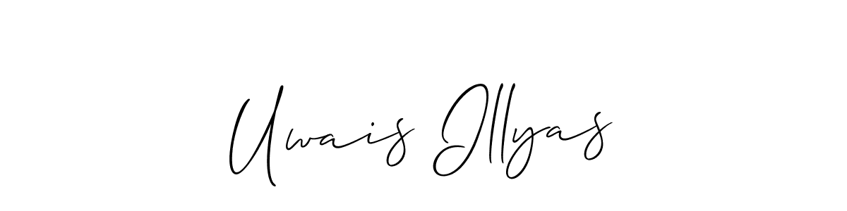 Also we have Uwais Illyas name is the best signature style. Create professional handwritten signature collection using Allison_Script autograph style. Uwais Illyas signature style 2 images and pictures png
