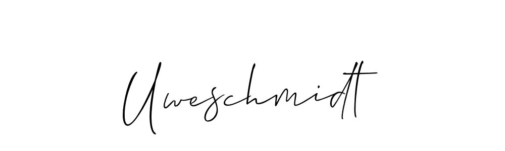 Also You can easily find your signature by using the search form. We will create Uweschmidt name handwritten signature images for you free of cost using Allison_Script sign style. Uweschmidt signature style 2 images and pictures png