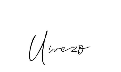 Make a beautiful signature design for name Uwezo. With this signature (Allison_Script) style, you can create a handwritten signature for free. Uwezo signature style 2 images and pictures png