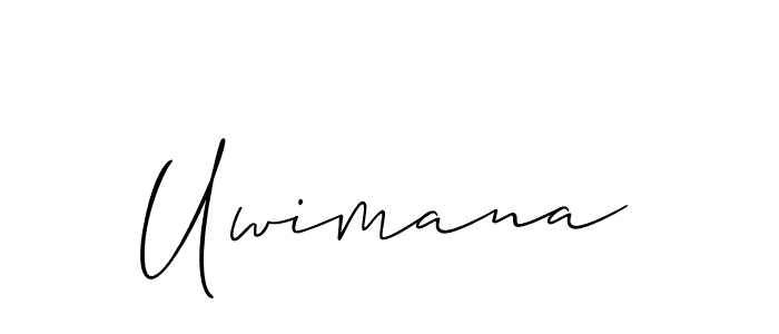 Similarly Allison_Script is the best handwritten signature design. Signature creator online .You can use it as an online autograph creator for name Uwimana. Uwimana signature style 2 images and pictures png