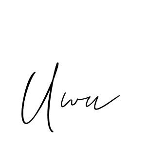 Also we have Uwu name is the best signature style. Create professional handwritten signature collection using Allison_Script autograph style. Uwu signature style 2 images and pictures png