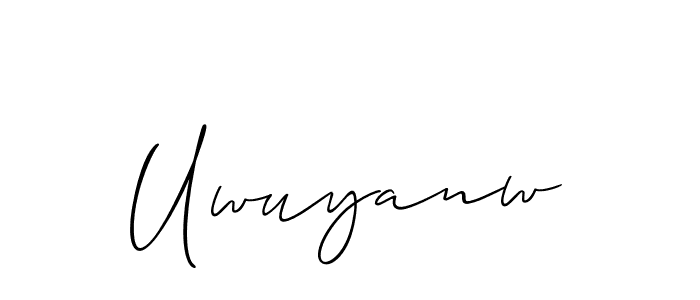 It looks lik you need a new signature style for name Uwuyanw. Design unique handwritten (Allison_Script) signature with our free signature maker in just a few clicks. Uwuyanw signature style 2 images and pictures png