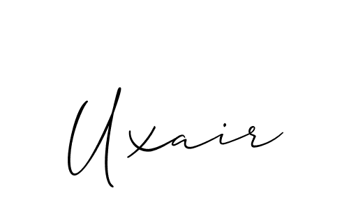 How to Draw Uxair signature style? Allison_Script is a latest design signature styles for name Uxair. Uxair signature style 2 images and pictures png