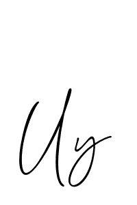 How to make Uy signature? Allison_Script is a professional autograph style. Create handwritten signature for Uy name. Uy signature style 2 images and pictures png