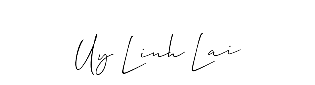 Also we have Uy Linh Lai name is the best signature style. Create professional handwritten signature collection using Allison_Script autograph style. Uy Linh Lai signature style 2 images and pictures png