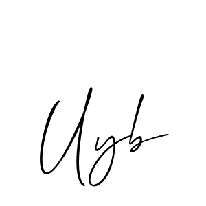 How to Draw Uyb signature style? Allison_Script is a latest design signature styles for name Uyb. Uyb signature style 2 images and pictures png