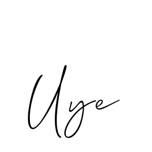 Best and Professional Signature Style for Uye. Allison_Script Best Signature Style Collection. Uye signature style 2 images and pictures png