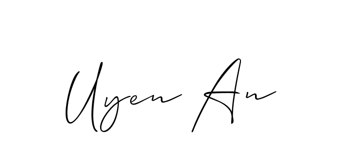 Check out images of Autograph of Uyen An name. Actor Uyen An Signature Style. Allison_Script is a professional sign style online. Uyen An signature style 2 images and pictures png