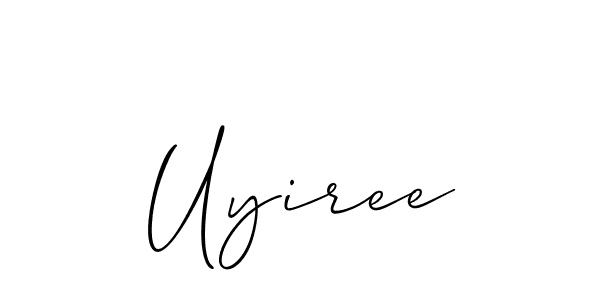 How to make Uyiree signature? Allison_Script is a professional autograph style. Create handwritten signature for Uyiree name. Uyiree signature style 2 images and pictures png