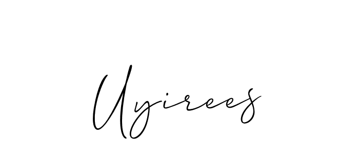 How to make Uyirees name signature. Use Allison_Script style for creating short signs online. This is the latest handwritten sign. Uyirees signature style 2 images and pictures png