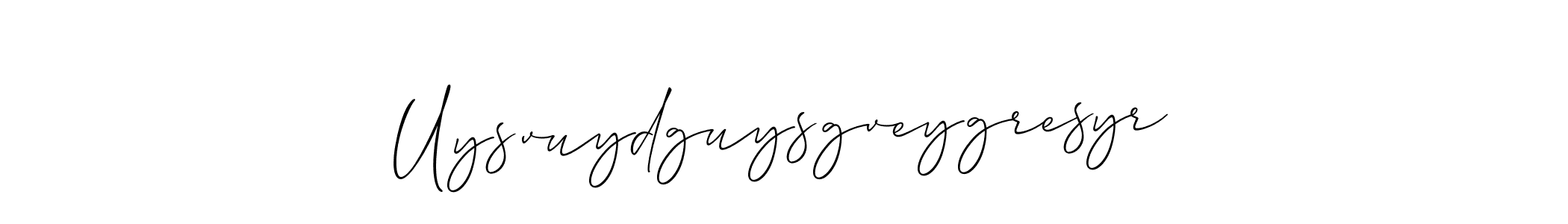 Uysvuydguysgveygresyr stylish signature style. Best Handwritten Sign (Allison_Script) for my name. Handwritten Signature Collection Ideas for my name Uysvuydguysgveygresyr. Uysvuydguysgveygresyr signature style 2 images and pictures png