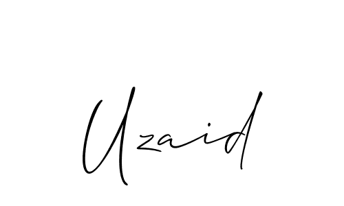 You should practise on your own different ways (Allison_Script) to write your name (Uzaid) in signature. don't let someone else do it for you. Uzaid signature style 2 images and pictures png
