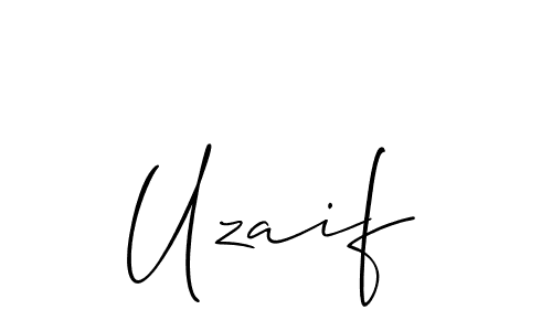 Uzaif stylish signature style. Best Handwritten Sign (Allison_Script) for my name. Handwritten Signature Collection Ideas for my name Uzaif. Uzaif signature style 2 images and pictures png