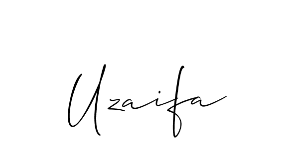 It looks lik you need a new signature style for name Uzaifa. Design unique handwritten (Allison_Script) signature with our free signature maker in just a few clicks. Uzaifa signature style 2 images and pictures png