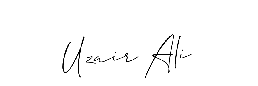 Allison_Script is a professional signature style that is perfect for those who want to add a touch of class to their signature. It is also a great choice for those who want to make their signature more unique. Get Uzair Ali name to fancy signature for free. Uzair Ali signature style 2 images and pictures png