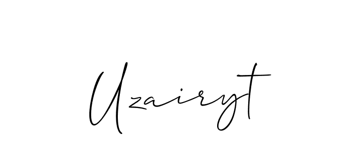 Similarly Allison_Script is the best handwritten signature design. Signature creator online .You can use it as an online autograph creator for name Uzairyt. Uzairyt signature style 2 images and pictures png
