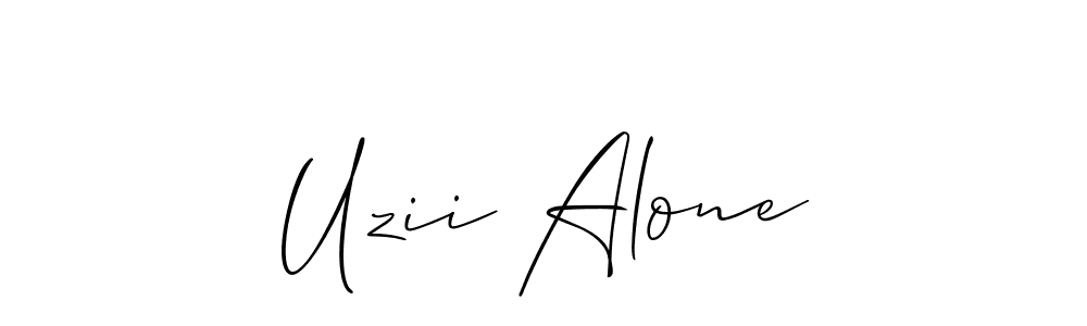 Check out images of Autograph of Uzii Alone name. Actor Uzii Alone Signature Style. Allison_Script is a professional sign style online. Uzii Alone signature style 2 images and pictures png
