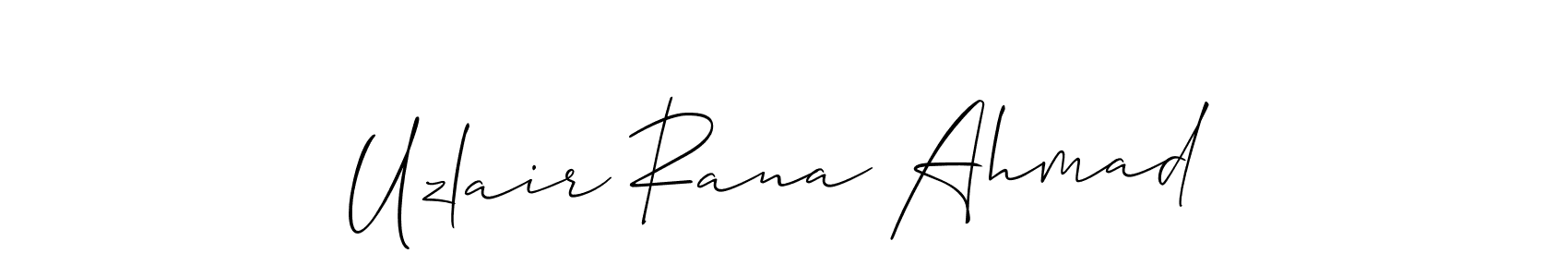 See photos of Uzlair Rana Ahmad official signature by Spectra . Check more albums & portfolios. Read reviews & check more about Allison_Script font. Uzlair Rana Ahmad signature style 2 images and pictures png