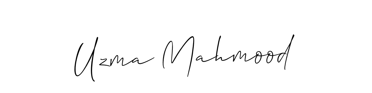 Make a beautiful signature design for name Uzma Mahmood. Use this online signature maker to create a handwritten signature for free. Uzma Mahmood signature style 2 images and pictures png