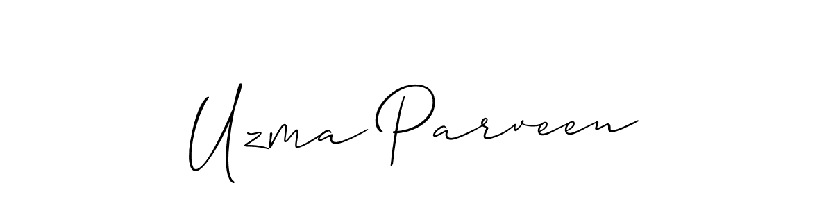 Make a short Uzma Parveen signature style. Manage your documents anywhere anytime using Allison_Script. Create and add eSignatures, submit forms, share and send files easily. Uzma Parveen signature style 2 images and pictures png