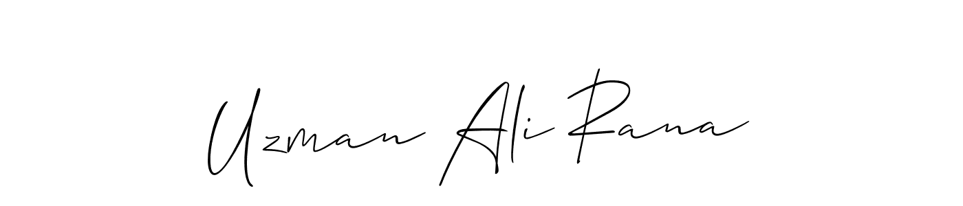You can use this online signature creator to create a handwritten signature for the name Uzman Ali Rana. This is the best online autograph maker. Uzman Ali Rana signature style 2 images and pictures png