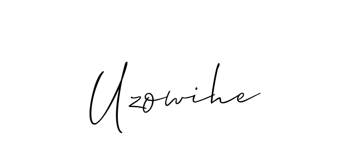 Uzowihe stylish signature style. Best Handwritten Sign (Allison_Script) for my name. Handwritten Signature Collection Ideas for my name Uzowihe. Uzowihe signature style 2 images and pictures png